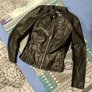 Express Faux Leather Jacket in Size Small